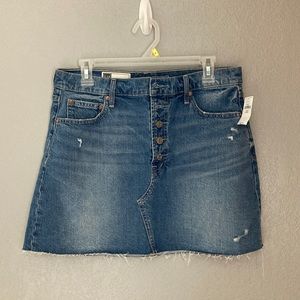 gap denim mini skirt